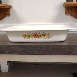 Vintage Corelle Casserole Spice Of Life             L' Echalote Baking Dish